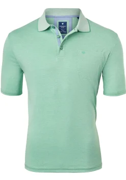 Redmond regular fit poloshirt, groen melange