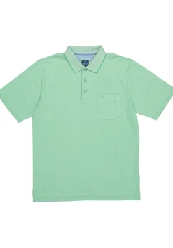 Redmond regular fit poloshirt, groen melange
