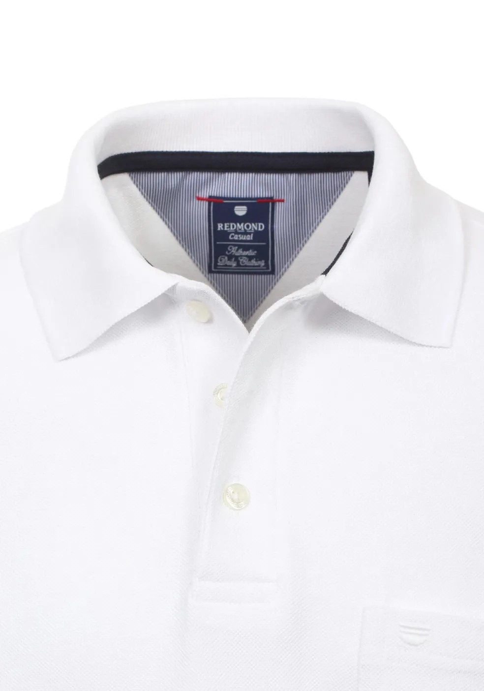 Redmond regular fit poloshirt, wit