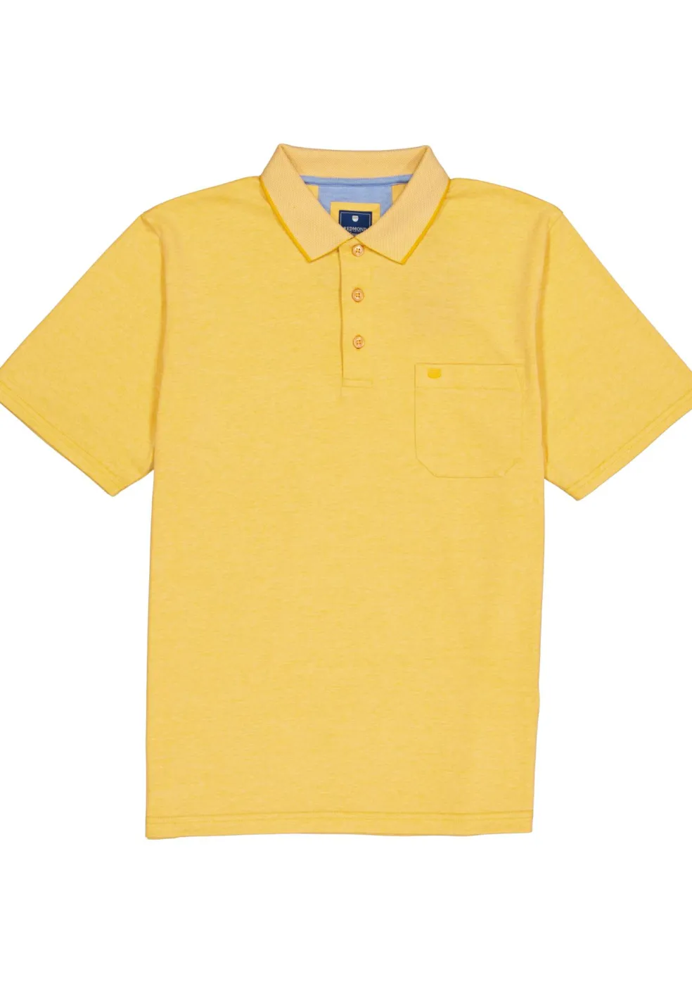 Redmond regular fit poloshirt, geel melange