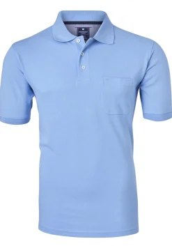 Redmond regular fit poloshirt, lichtblauw