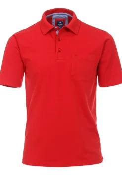 Redmond regular fit poloshirt, rood
