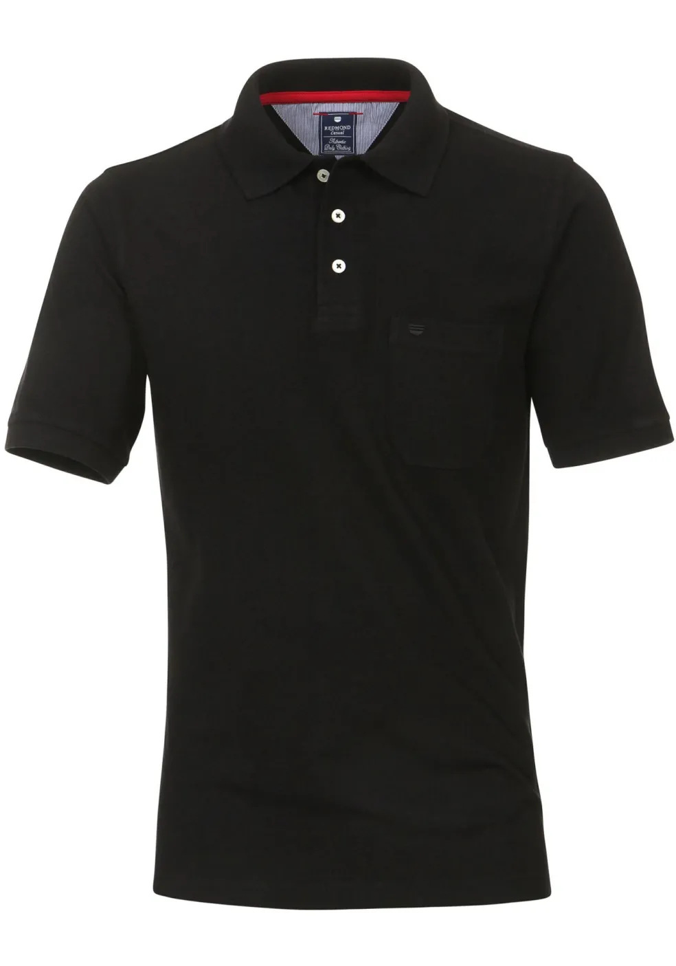 Redmond regular fit poloshirt, zwart