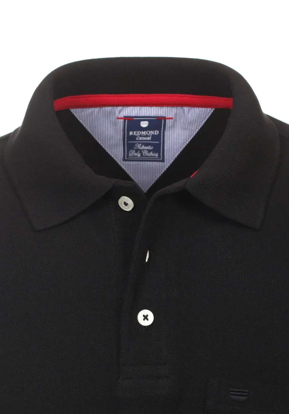 Redmond regular fit poloshirt, zwart