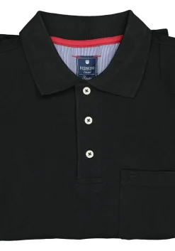Redmond regular fit poloshirt, zwart