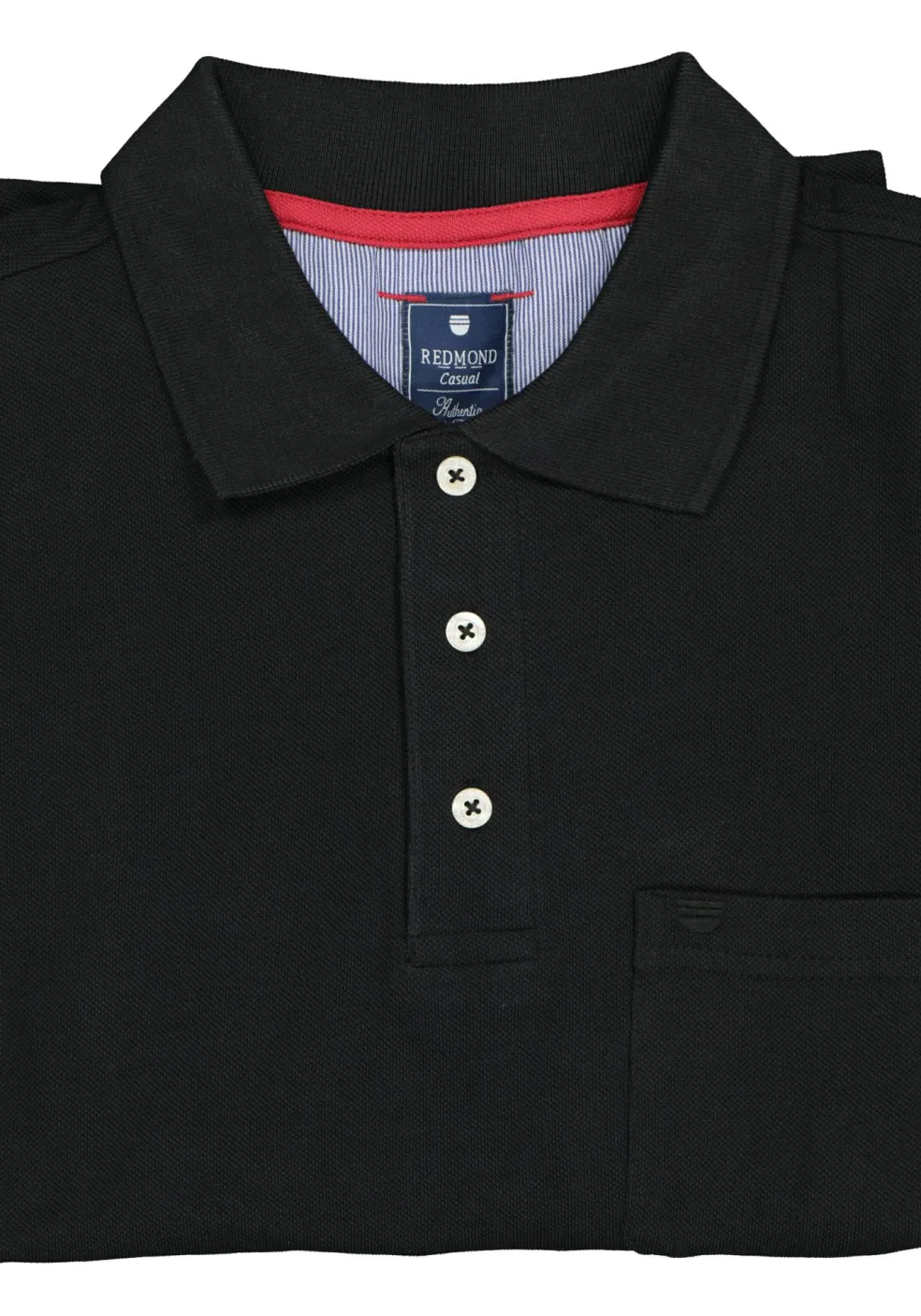 Redmond regular fit poloshirt, zwart