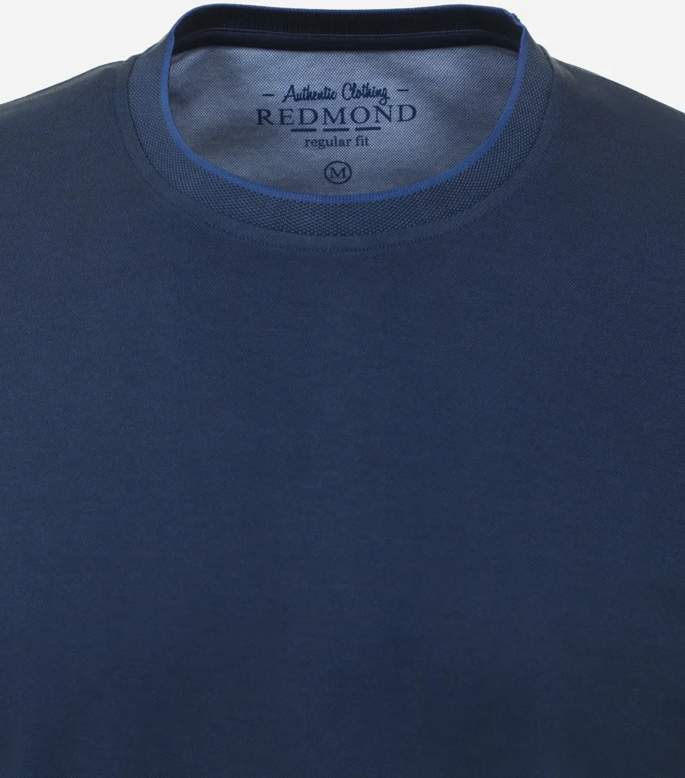 Redmond regular fit T-shirt, korte mouw O-hals, blauw