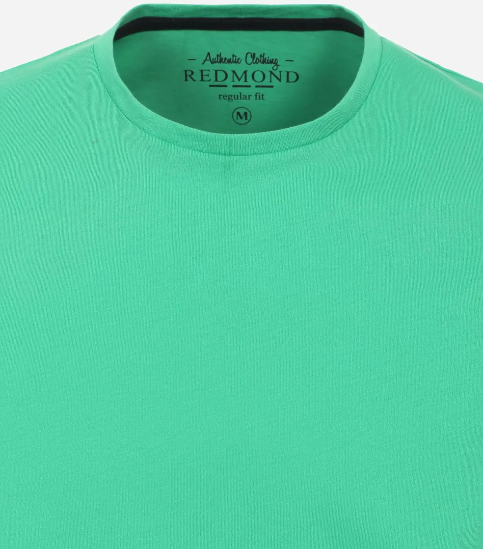 Redmond regular fit T-shirt, korte mouw O-hals, groen