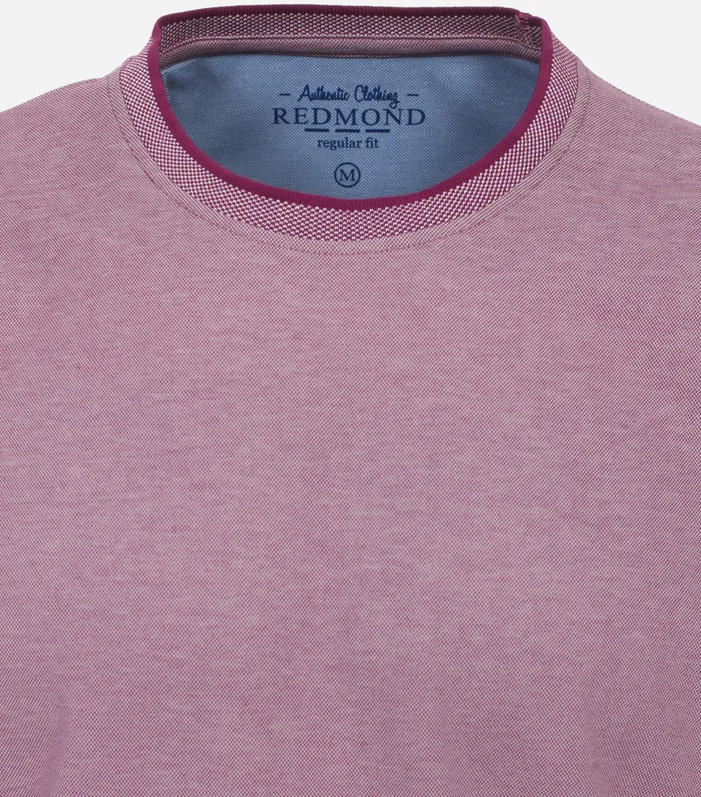 Redmond regular fit T-shirt, korte mouw O-hals, paars