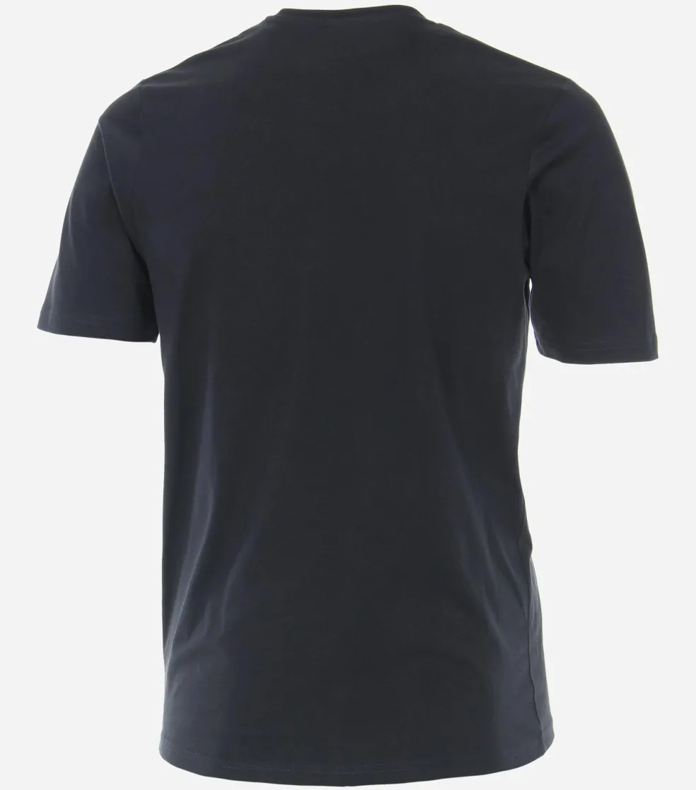 Redmond regular fit T-shirt, korte mouw V-hals, blauw