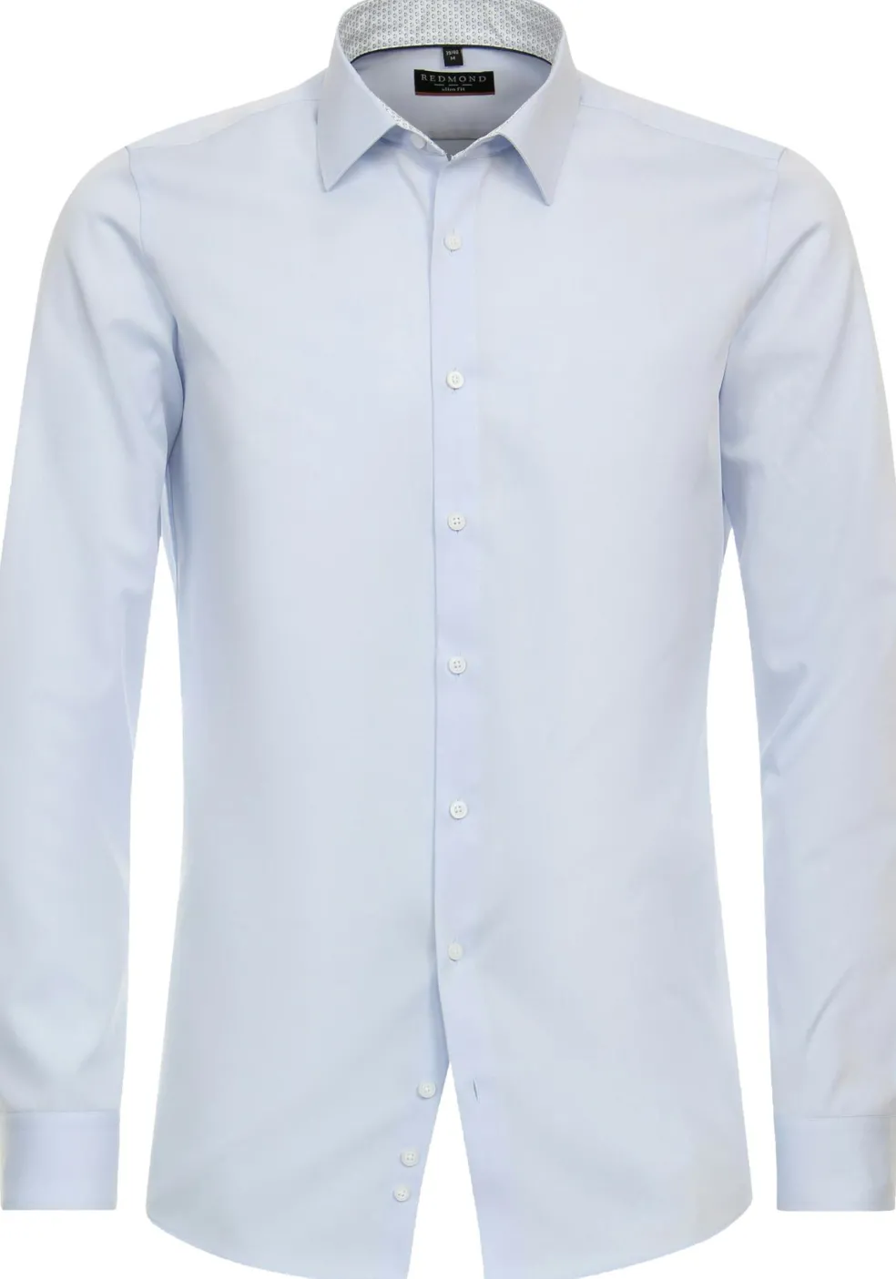 Redmond slim fit overhemd, popeline, blauw