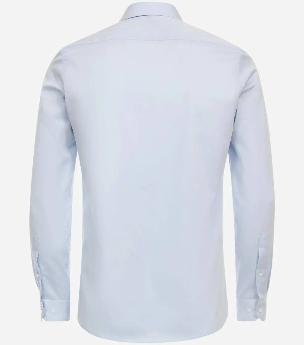 Redmond slim fit overhemd, popeline, blauw