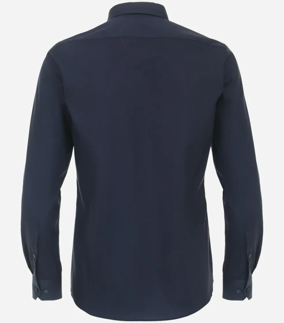 Redmond slim fit overhemd, popeline, blauw
