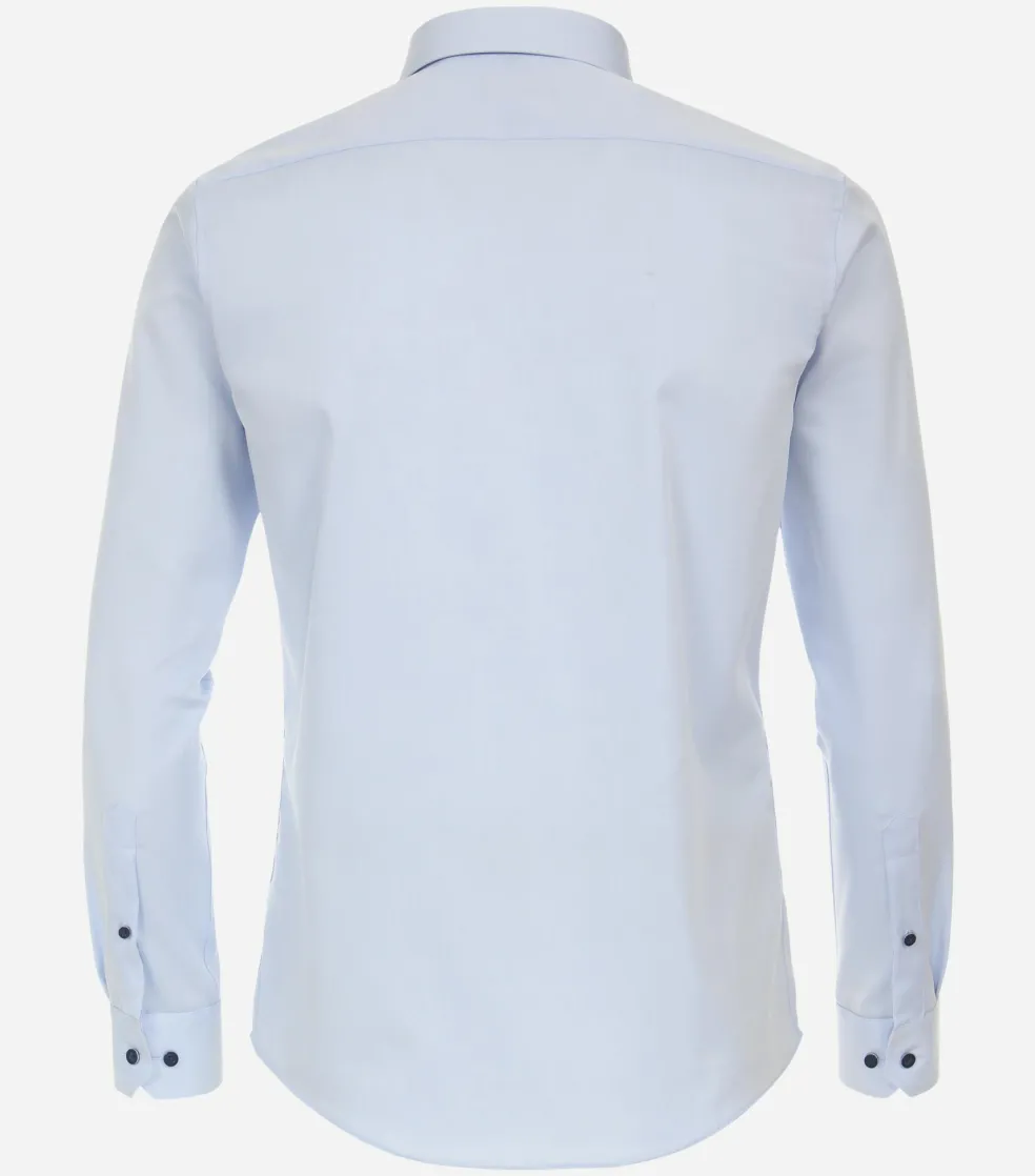 Redmond slim fit overhemd, popeline, blauw