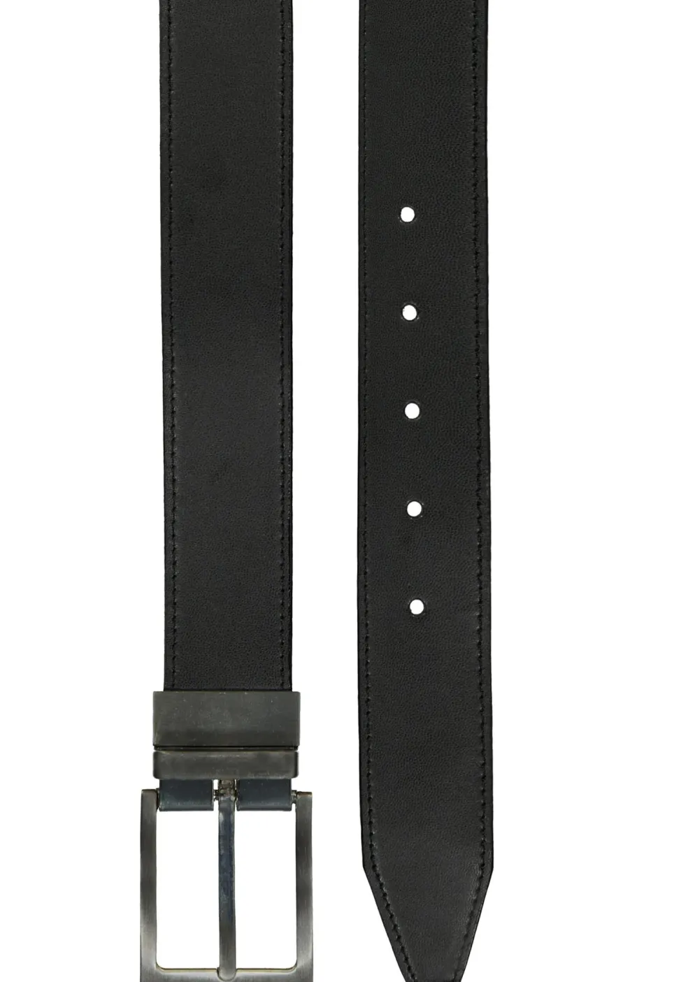 Riem draaibaar, zwart-bruin leer