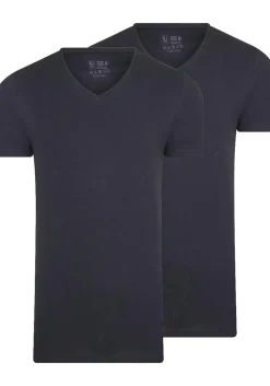 RJ Bodywear Everyday Den Bosch T-shirt (2-pack), heren T-shirt met V-hals, donkerblauw