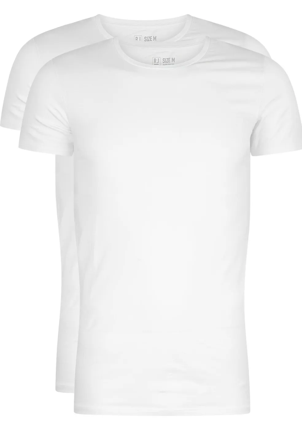RJ Bodywear Everyday Maastricht T-shirts (2-pack), heren stretch T-shirts O-hals, wit