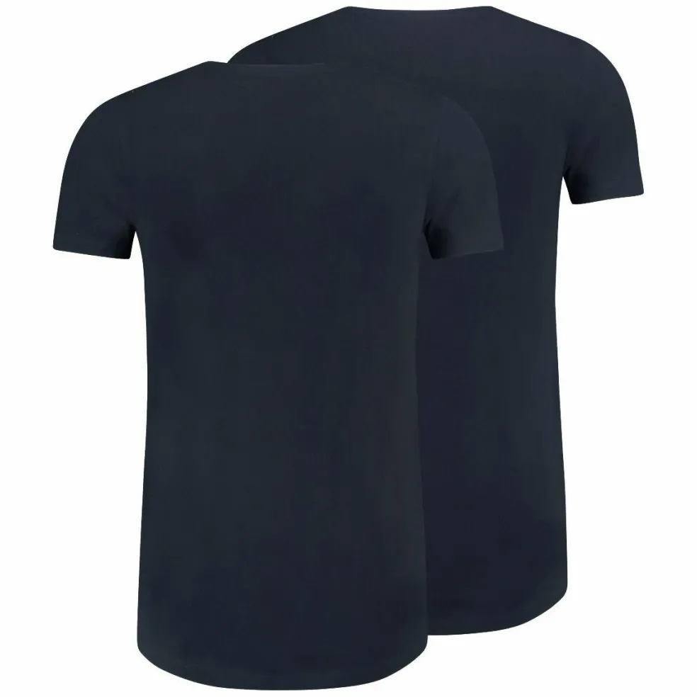 RJ Bodywear Everyday Maastricht T-shirt (2-pack), heren T-shirt met O-hals, donkerblauw