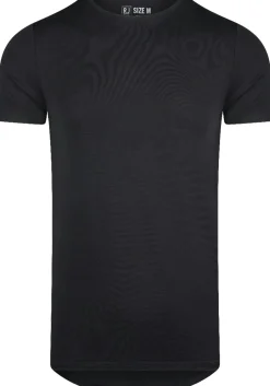 RJ Bodywear Good Life Lisbon T-shirt (2-pack), heren T-shirt met O-hals, zwart