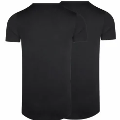 RJ Bodywear Good Life Lisbon T-shirt (2-pack), heren T-shirt met O-hals, zwart