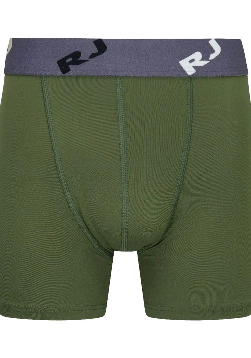 RJ Bodywear Pure Color boxer (1-pack), heren boxer lang, donkergroen