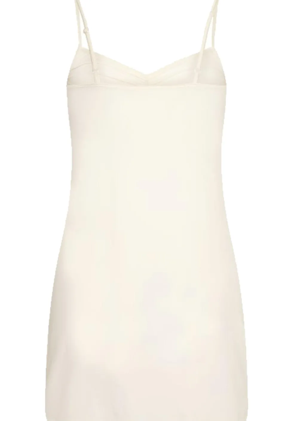 RJ Bodywear Pure Color dames jurk (1-pack), onderjurk met verstelbare bandjes, ivoor
