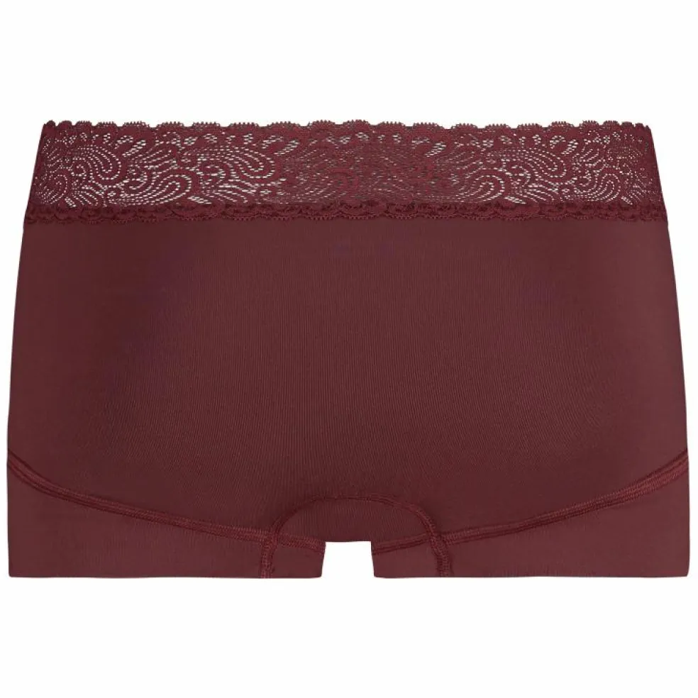 RJ Bodywear Pure Color dames kant short (1-pack), port