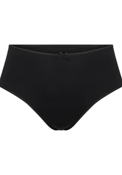 RJ Bodywear Pure Color dames maxi string, zwart