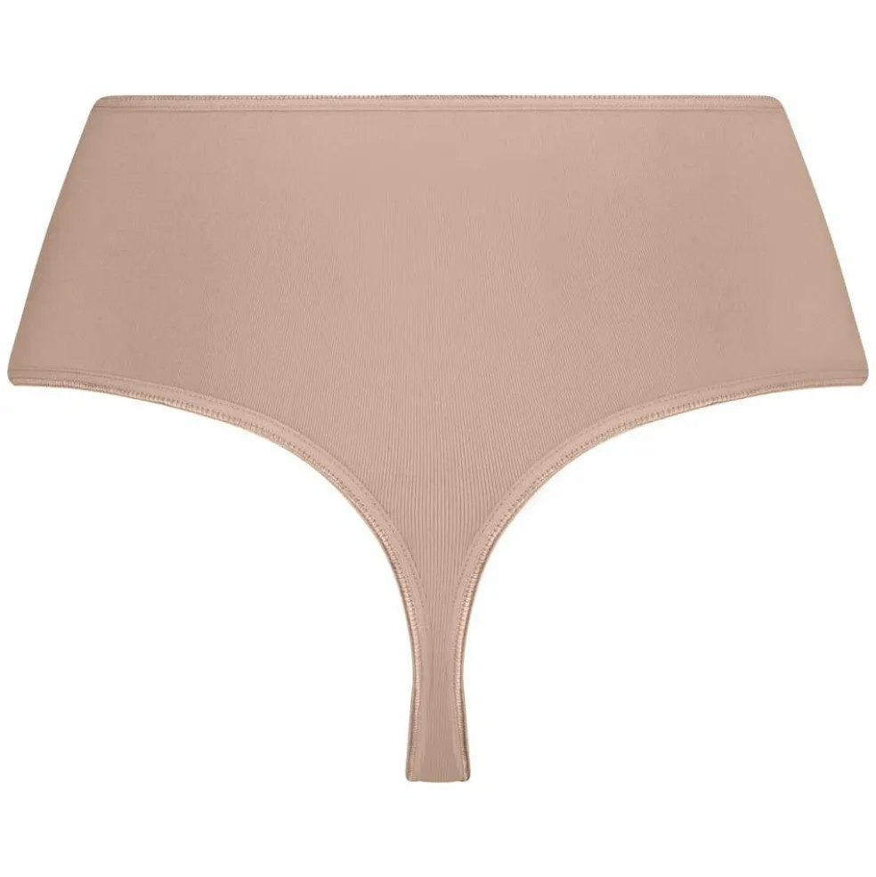 RJ Bodywear Pure Color dames maxi string (1-pack), lichtbruin