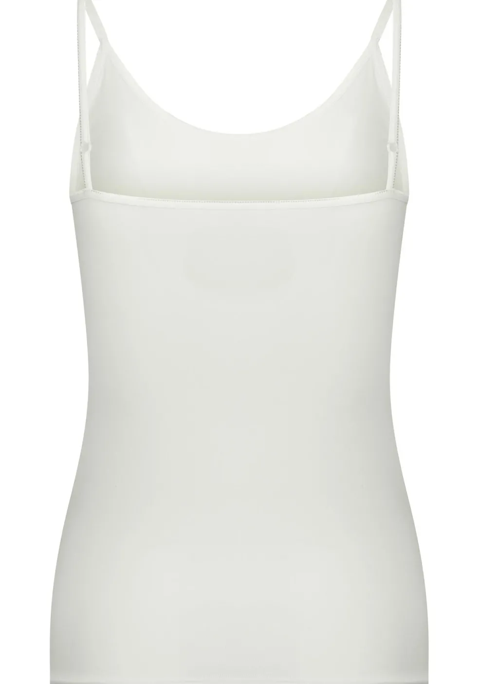 RJ Bodywear Pure Color dames spaghetti top (1-pack), hemdje met smalle verstelbare bandjes, wit