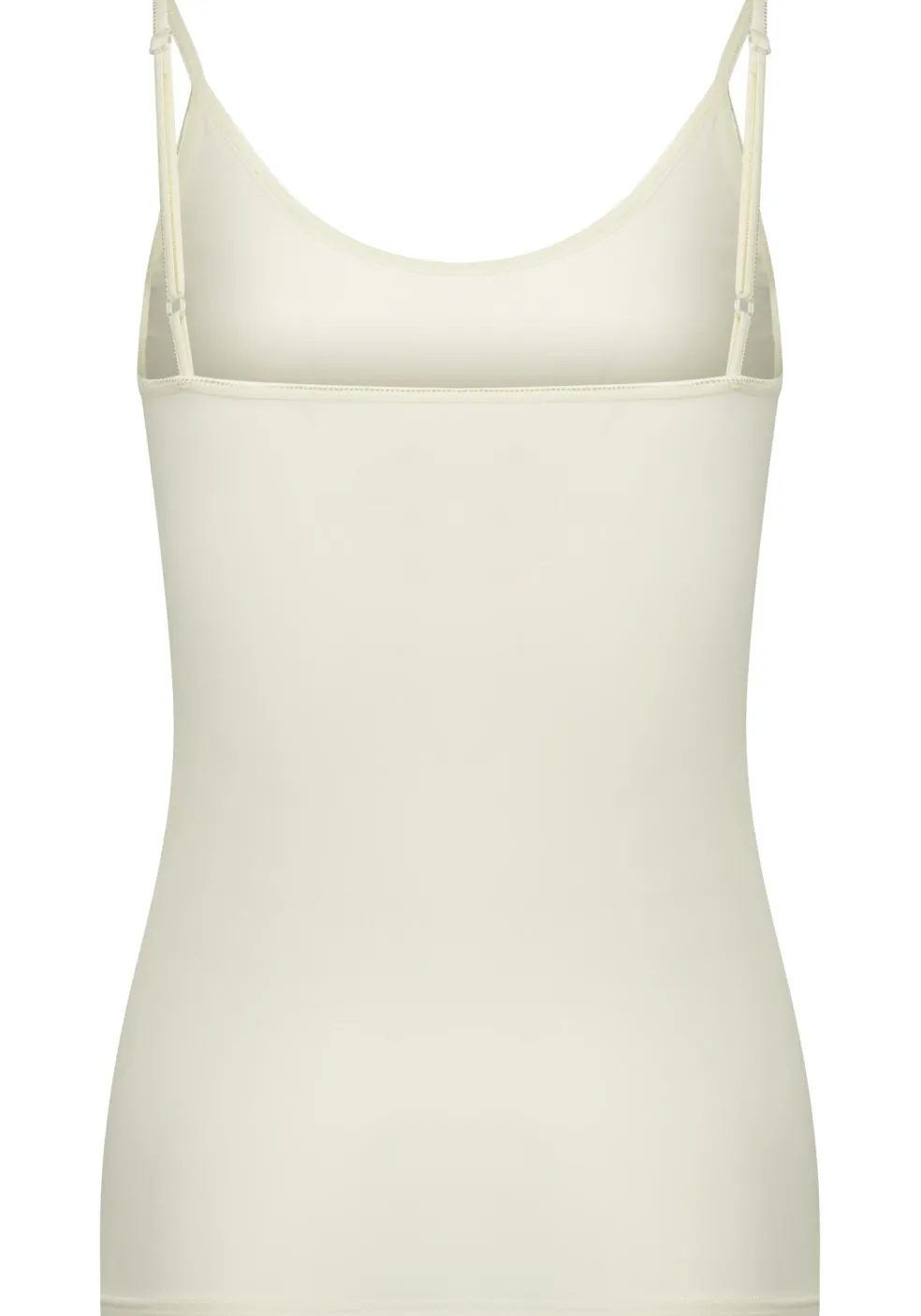 RJ Bodywear Pure Color dames spaghetti top (1-pack), hemdje met smalle verstelbare bandjes, ivoor