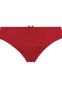 RJ Bodywear Pure Color dames string, donkerrood