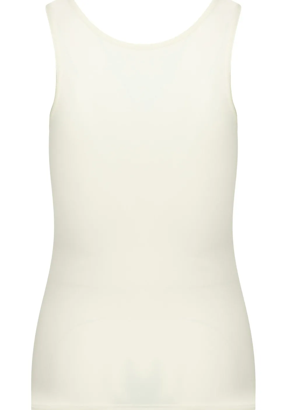 RJ Bodywear Pure Color dames top (1-pack), hemdje met brede banden, ivoor