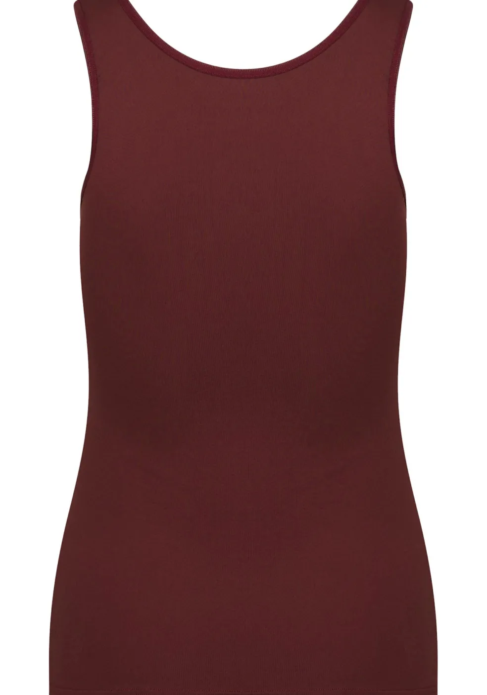 RJ Bodywear Pure Color dames top (1-pack), hemdje met brede banden, port