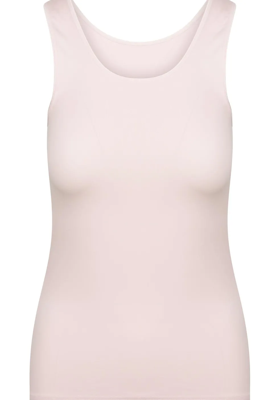 RJ Bodywear Pure Color dames top (1-pack), hemdje met brede banden, roze