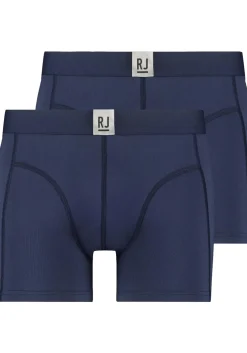 RJ Bodywear Pure Color Jort boxer (2-pack), heren boxer lang, donkerblauw