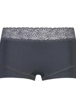 RJ Bodywear Pure Color Kant dames short, grijs