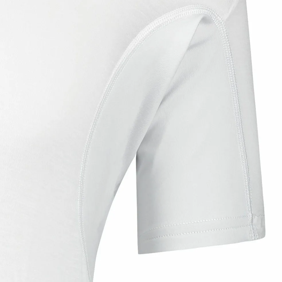 RJ Bodywear Sweatproof T-shirt (1-pack), heren T-shirt met anti zweet oksels, diepe V-hals, wit