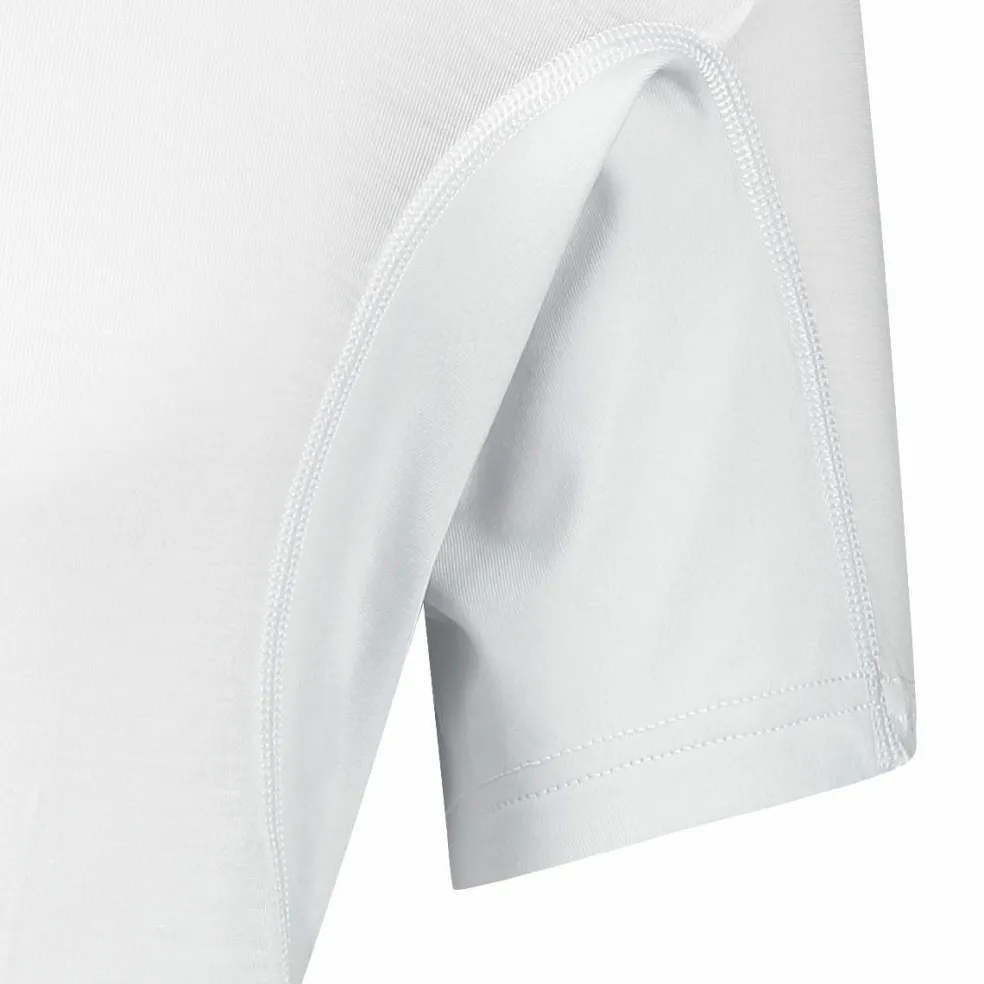 RJ Bodywear Sweatproof T-shirt (1-pack), heren T-shirt met anti zweet oksels, V-hals, wit