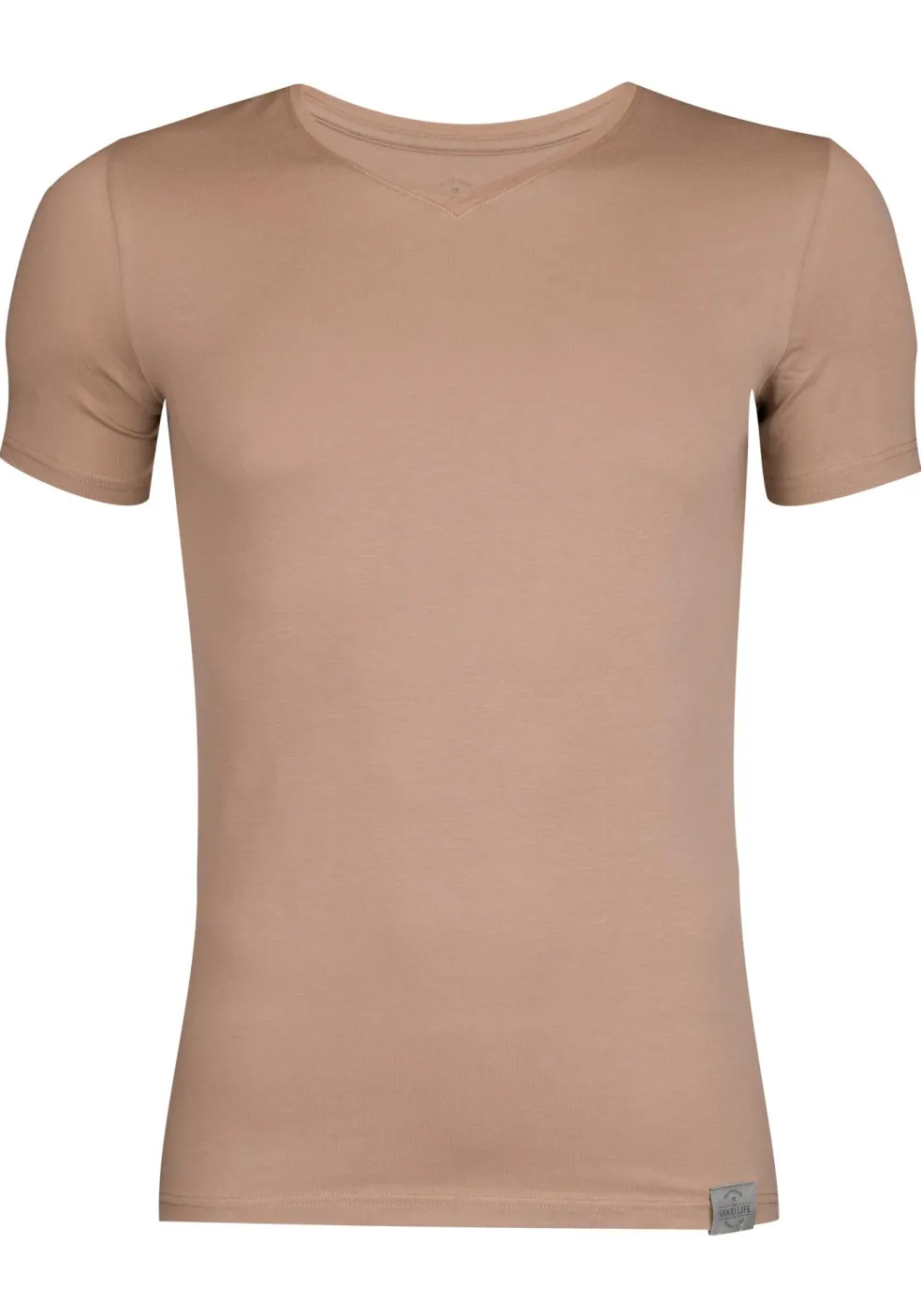 RJ Bodywear The Good Life T-shirts (2-pack), slim fit heren T-shirts V-hals, huidskleur