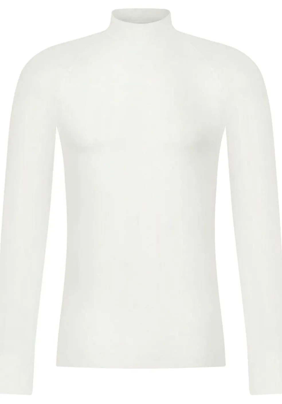 RJ Bodywear Thermo thermoshirt (1-pack), heren thermoshirt met opstaande boord, wolwit