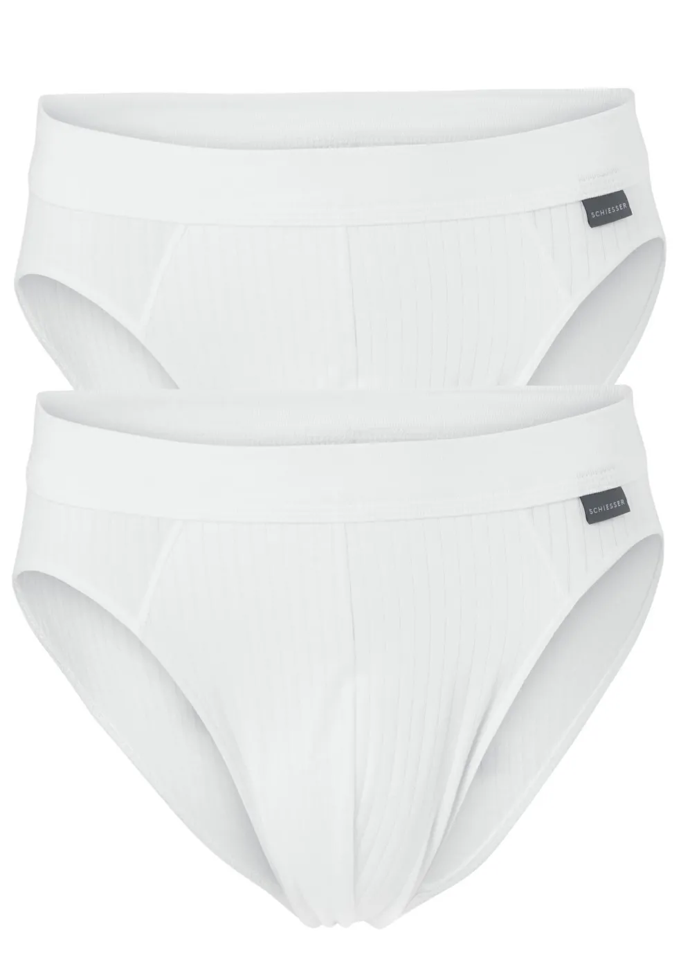 SCHIESSER Authentic rioslips (2-pack), wit