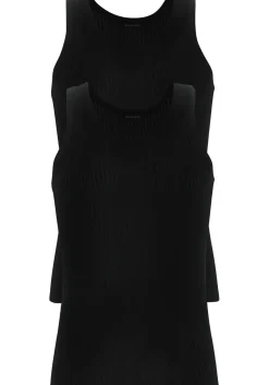 SCHIESSER Authentic singlets (2-pack), zwart
