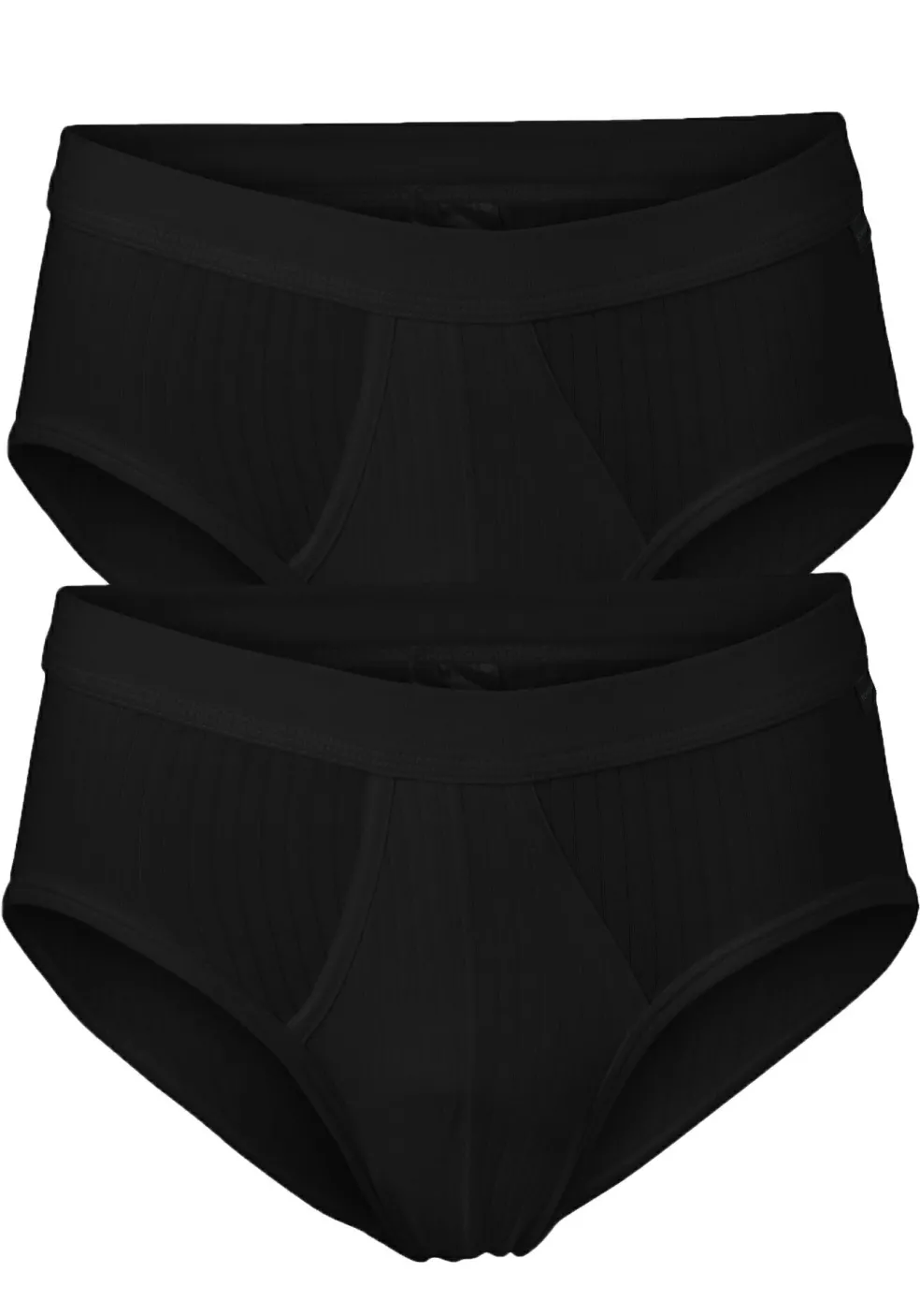 SCHIESSER Authentic sportslips (2-pack), zwart