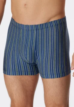 SCHIESSER 95/5 boxer (1-pack), heren short biologisch katoen strepen admiraal