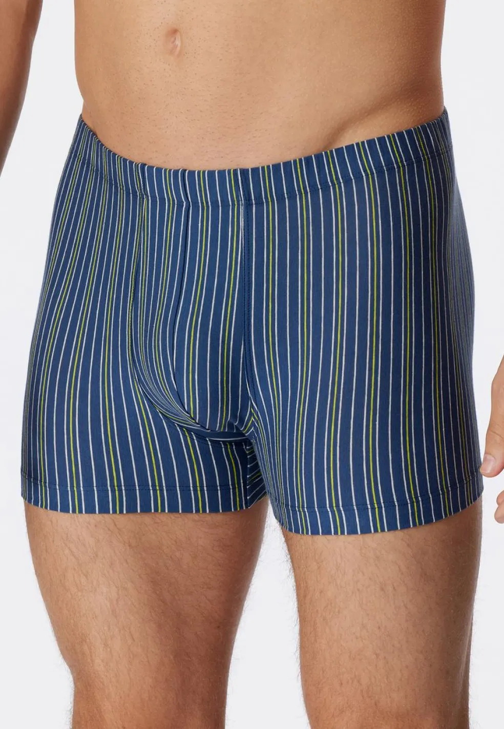 SCHIESSER 95/5 boxer (1-pack), heren short biologisch katoen strepen admiraal
