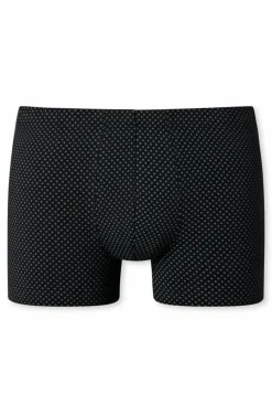 SCHIESSER Cotton Casuals boxer (1-pack), heren shorts zwart met patroon