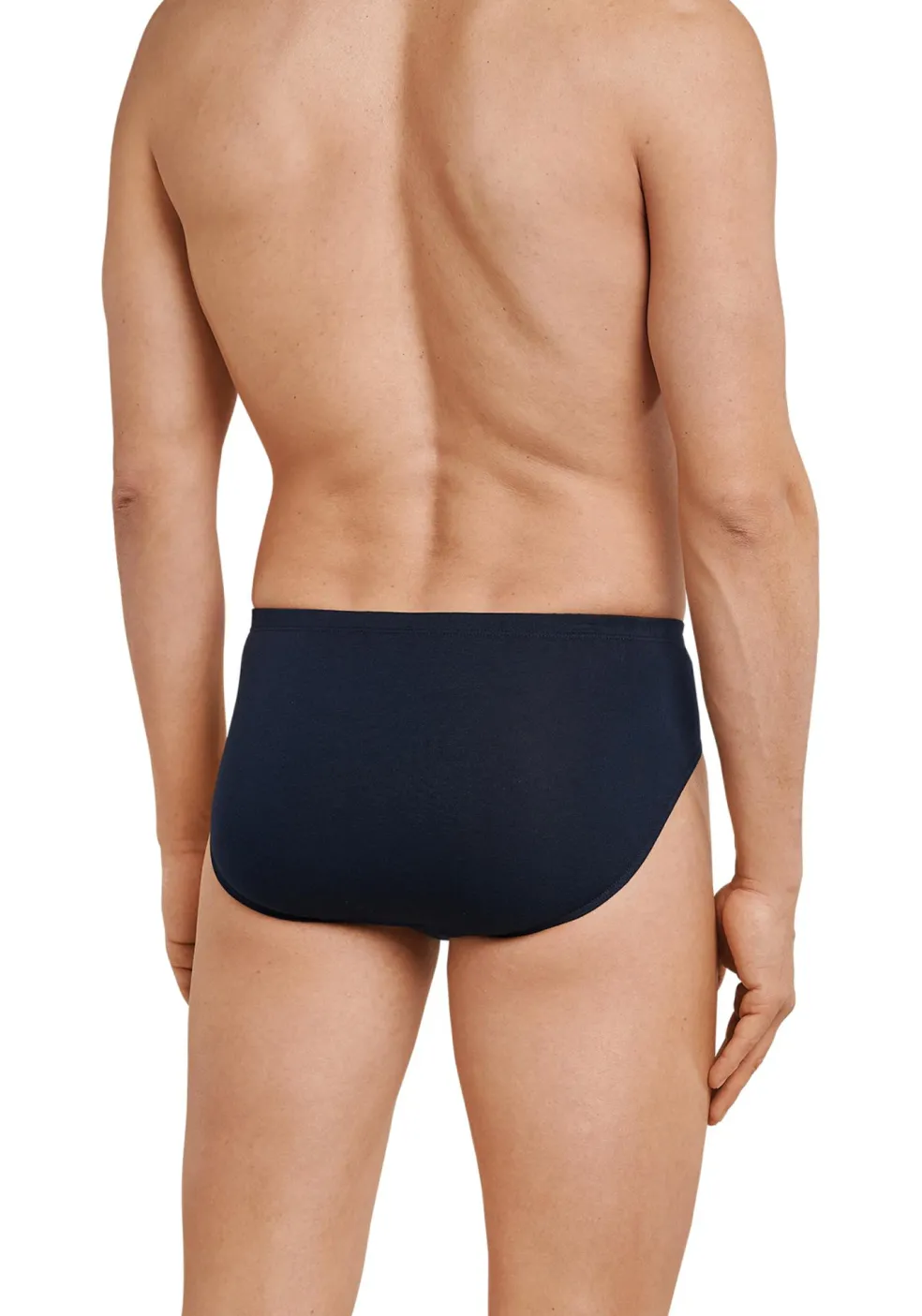 SCHIESSER Cotton Essentials supermini slips (3-pack), donkerblauw