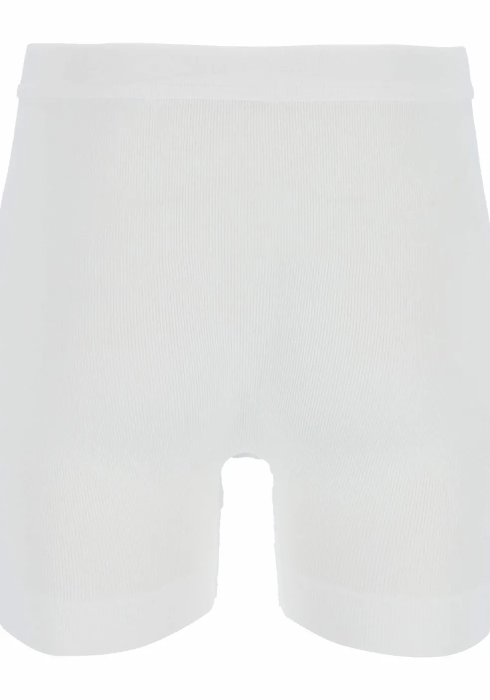 SCHIESSER Cotton Essentials lange short (1-pack), Doppelripp met gulp, wit