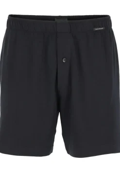 SCHIESSER Cotton Essentials boxershorts wijd (2-pack), tricot, zwart en donkerblauw